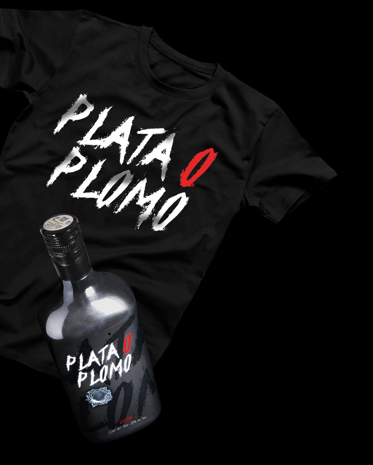 Pack de camiseta + botella de Plata o Plomo